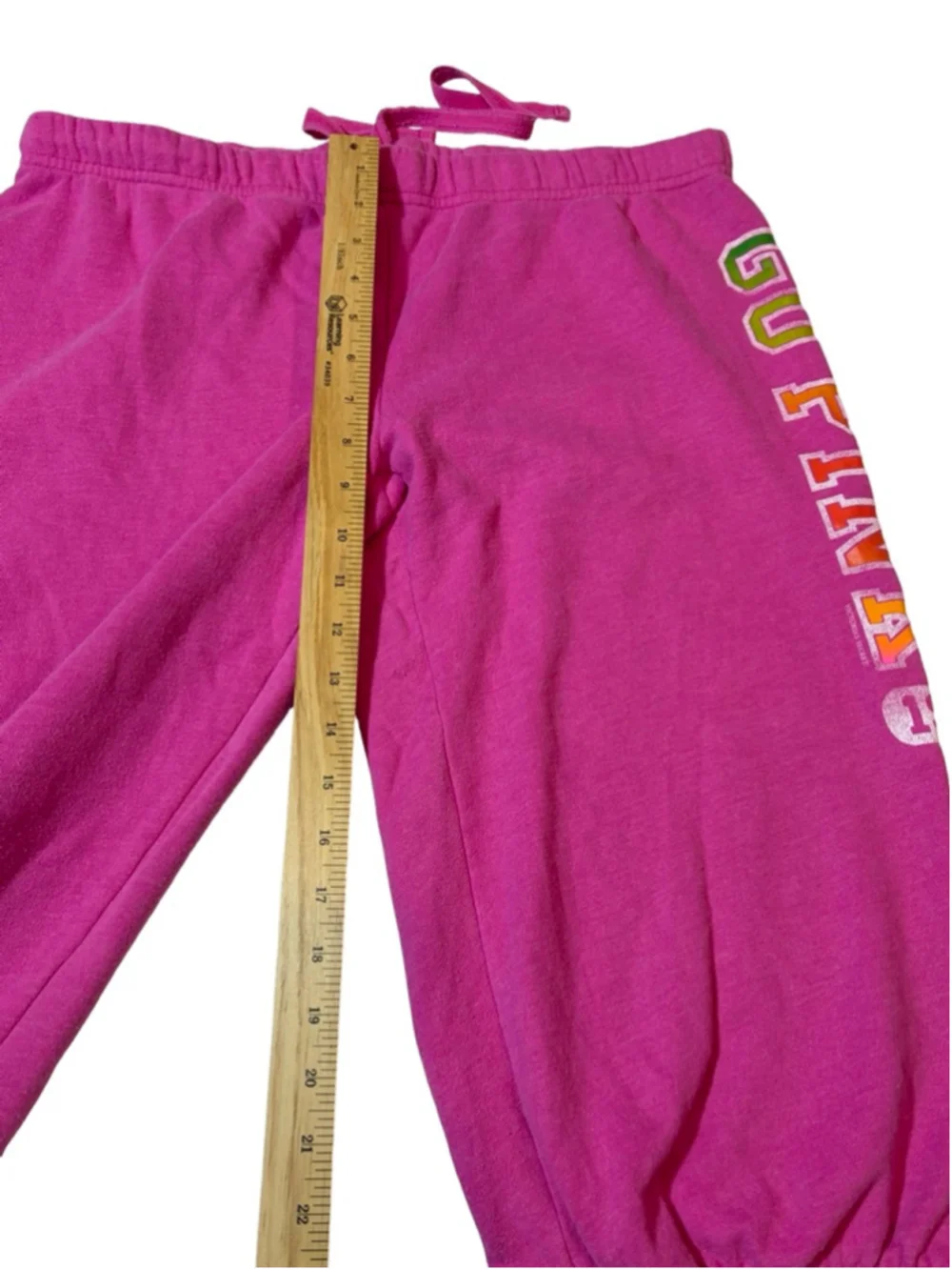 Victoria Secret PINK Sweatpants Y2K Pink Graphic Logo Cozy Lounge - Picture 7 of 10